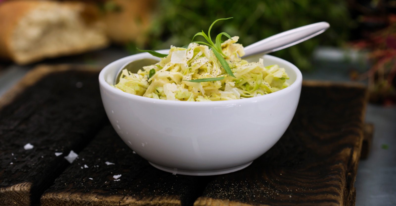 Coleslaw med schalottenlök och apelsin