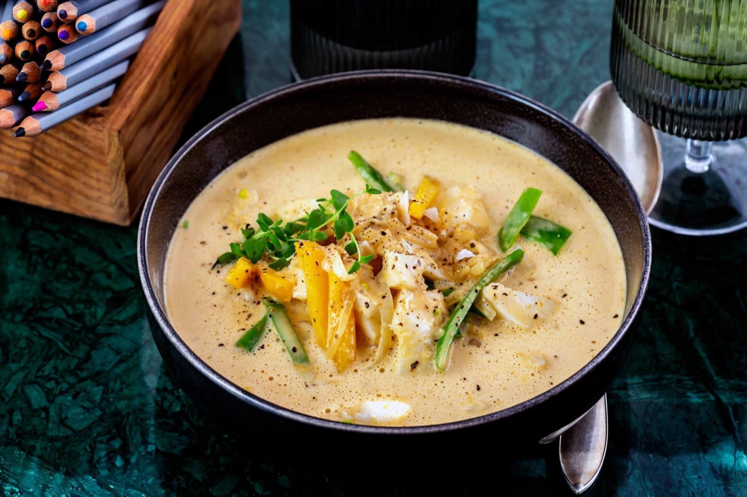 Snabblagad Torskgryta med kokosmjölk och röd curry