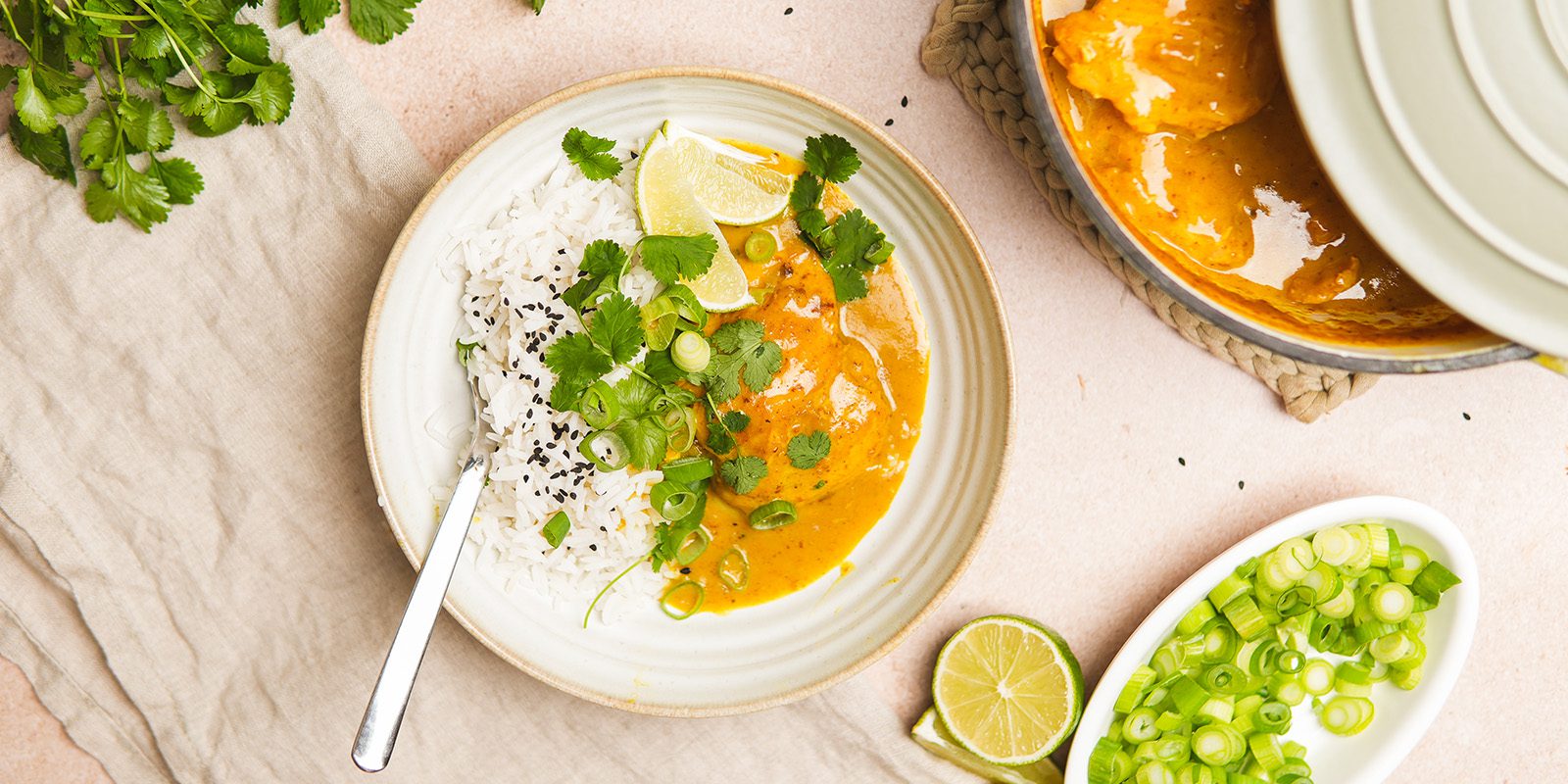 Kycklinggryta med curry och kokos