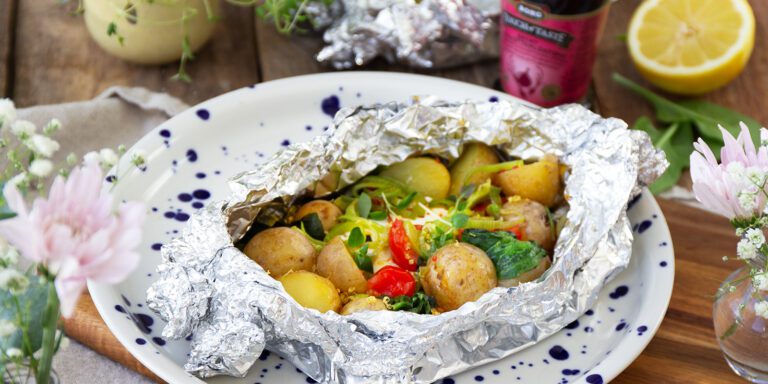 Foliepaket med fetaost och potatis